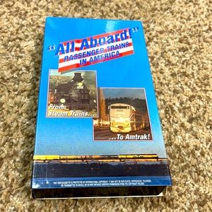 All Aboard passenger trains in America vhs tape